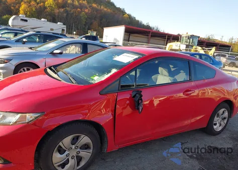 2013 Honda Civic Lx z USA, uszkodzony, nr VIN 2HGFG3B55DH522464
